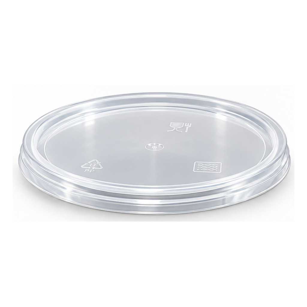 Universal plastic lid for food containers